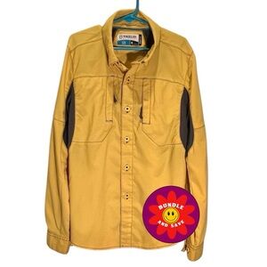 Magellan Outdoors Mustard Yellow fishing shirt M